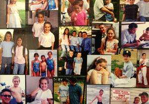 collage of children at Dr office 